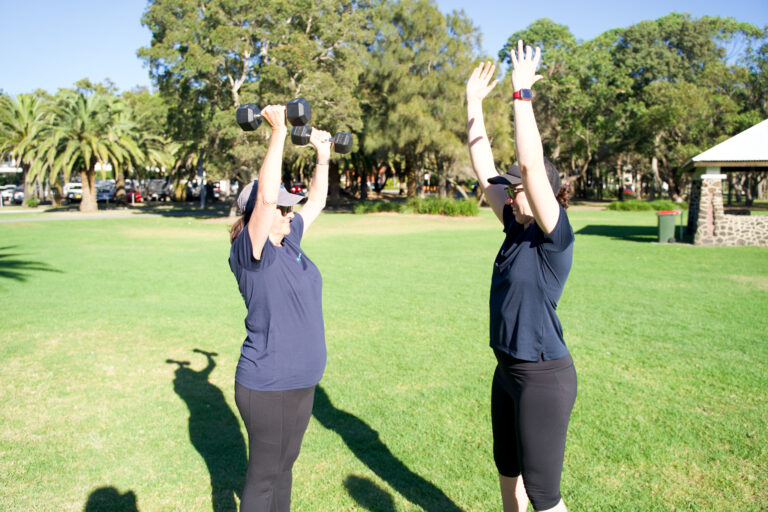 A P4 Movement trainer giving a Free Personal Training session in Wollongong